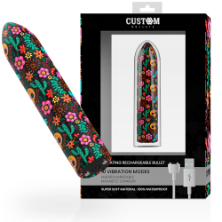Custom Bullets - Bullets Personnalisés Rechargeable Floral 10 Intensities